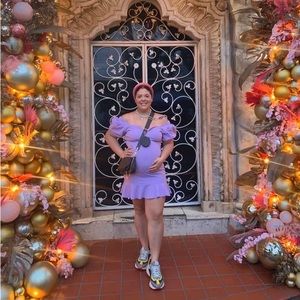 Purple offShoulder dress